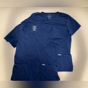 4 Pc Cherokee Navy Blue Scrub Set